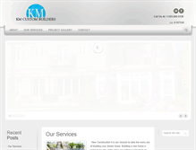 Tablet Screenshot of kmcustombuilders.com